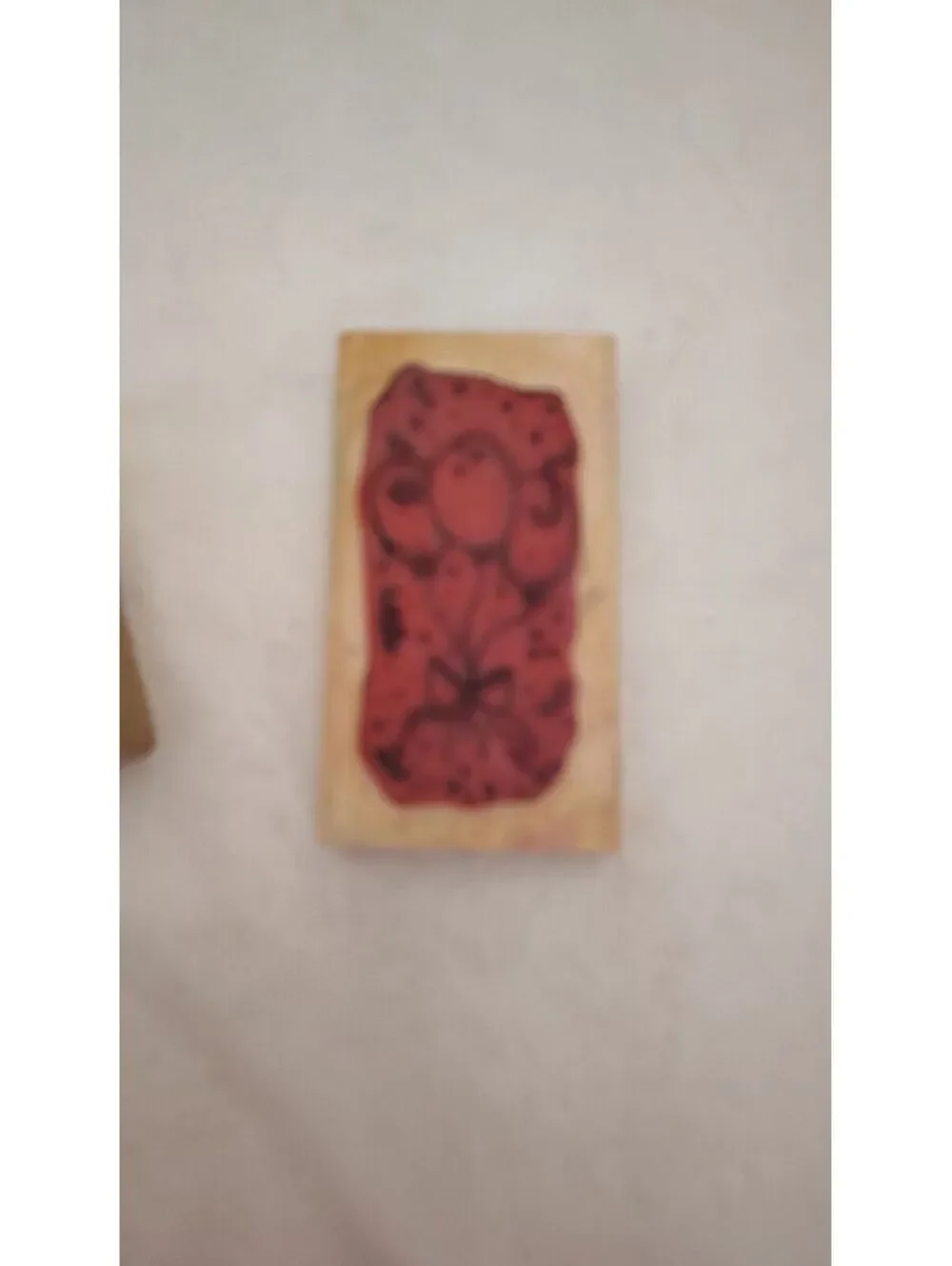 Vintage Wooden Rubber Stamp Lot Balloons Christmas Thanksgiving New Year 5 Pc